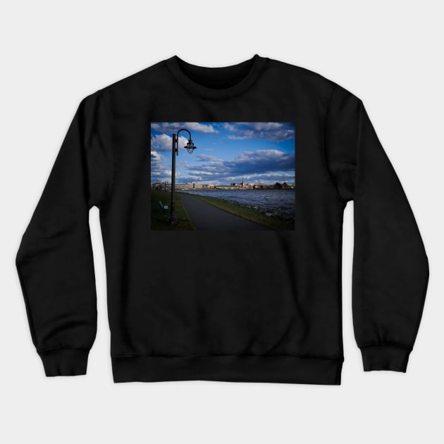 View of Bathurst City, New-Brunswick Canada V1 Crewneck Sweatshirt by Family journey with God